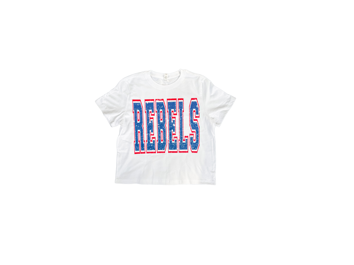 Rebels Block Crop Tee