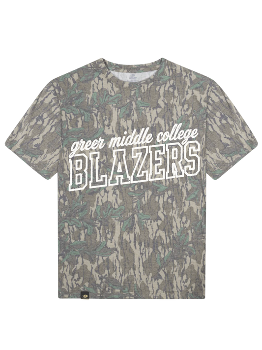 greer middle college BLAZERS camo tee