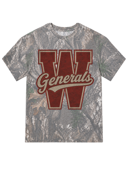 Wade Hampton W camo tee