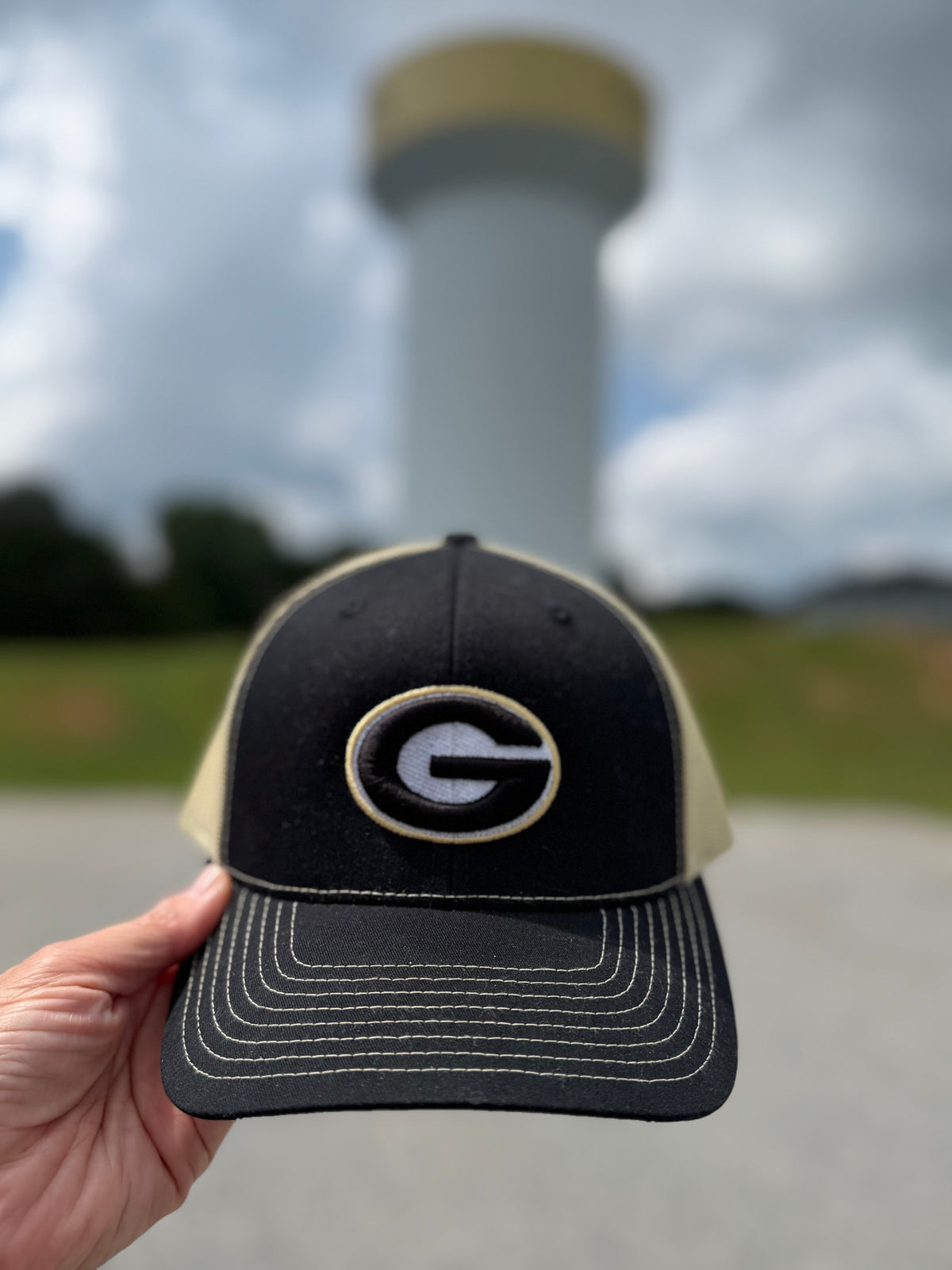 Black and Gold G Hat