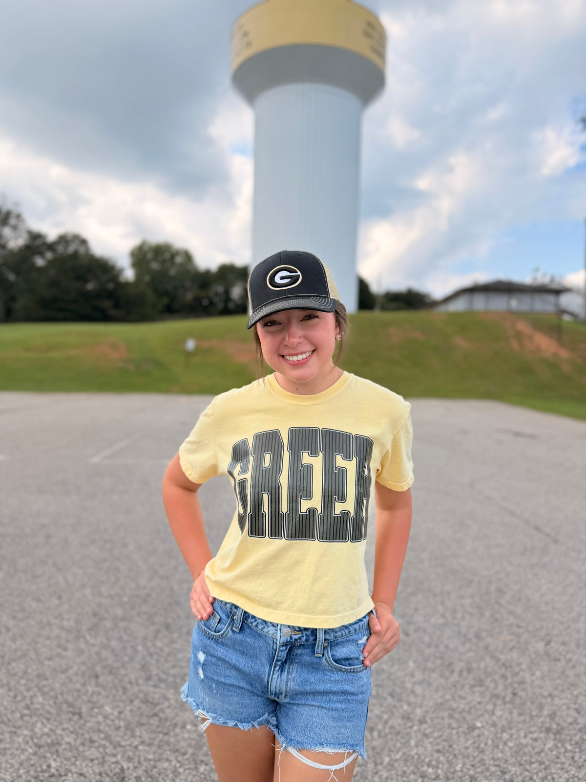 Black and Gold G Hat