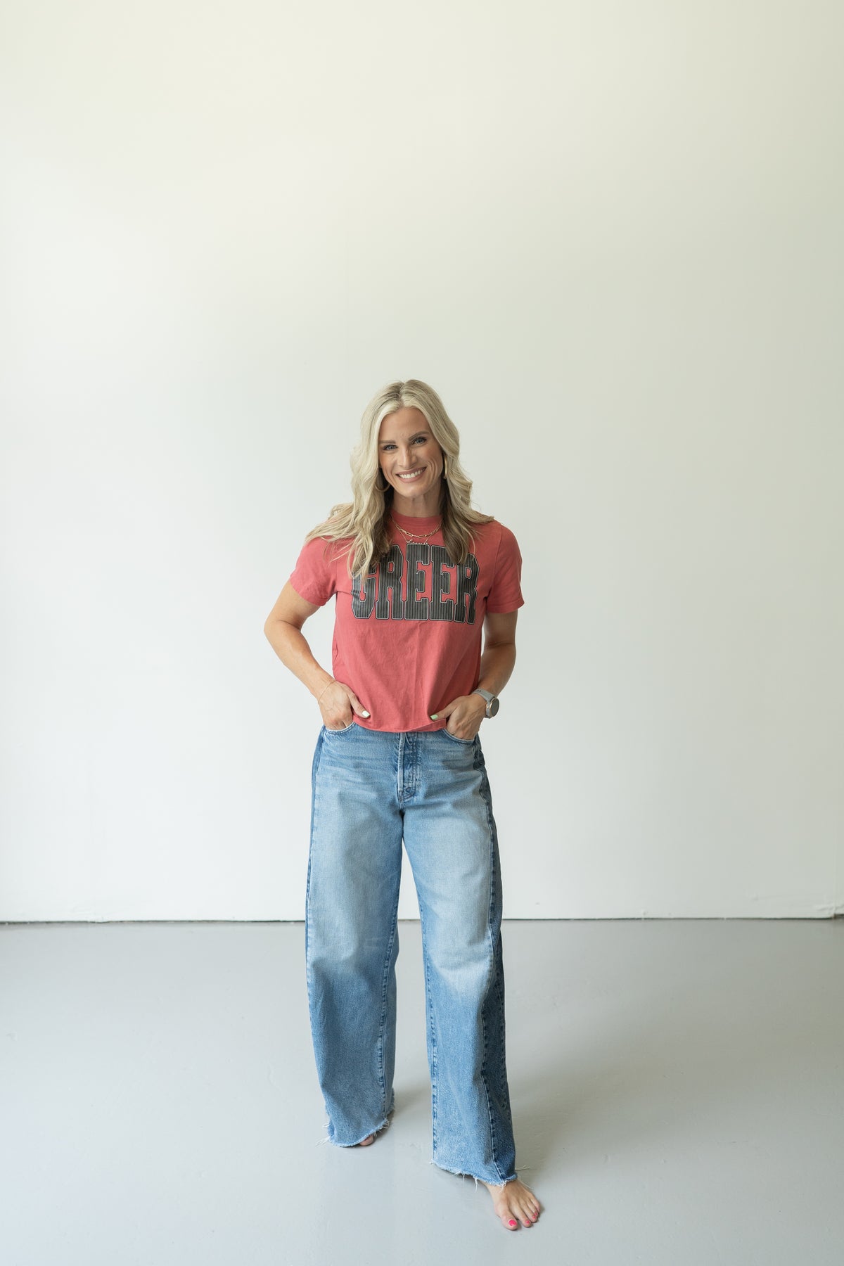Greer Pinstrip Tee
