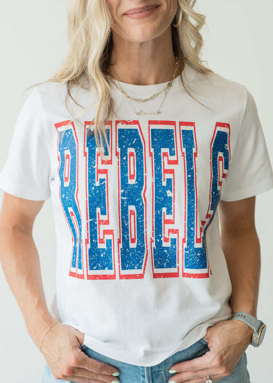 Rebels Block Crop Tee