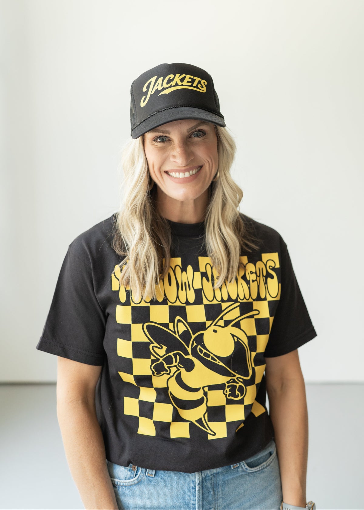 Yellow Jackets Check Tee