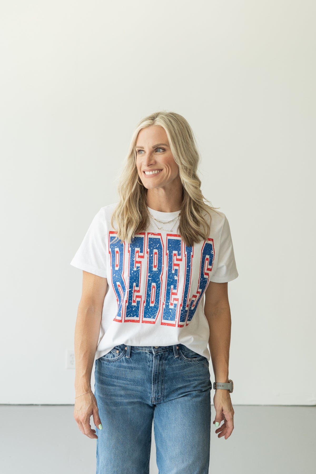 Rebels Block Crop Tee