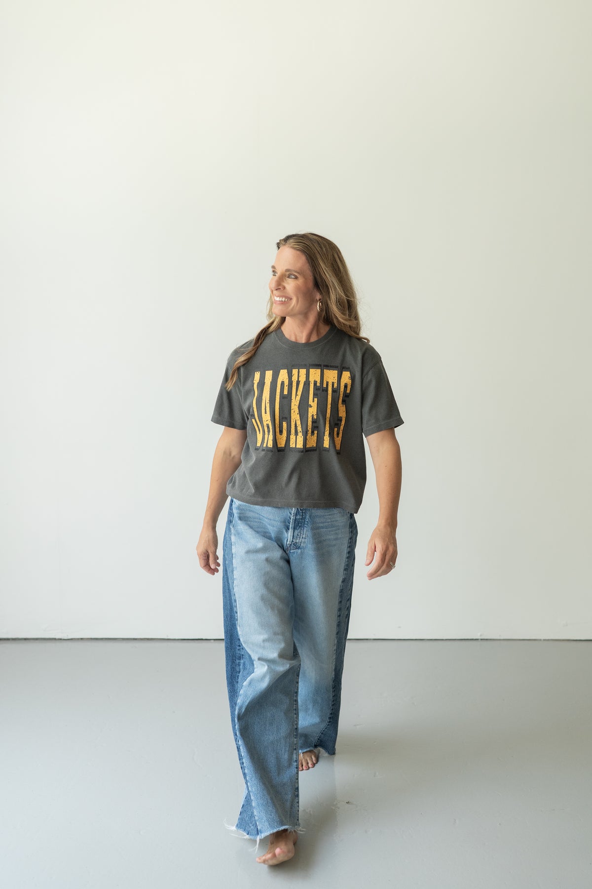Jackets Block Letter Crop