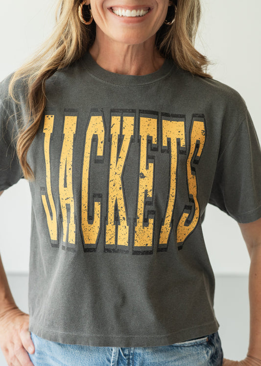 Jackets Block Letter Crop