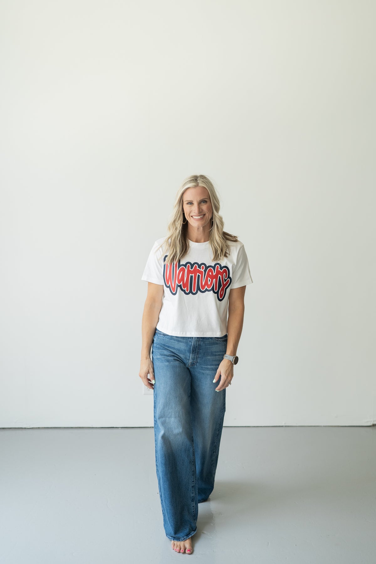 Warriors Crop Tee