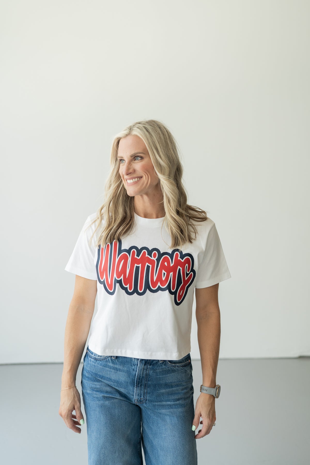 Warriors Crop Tee